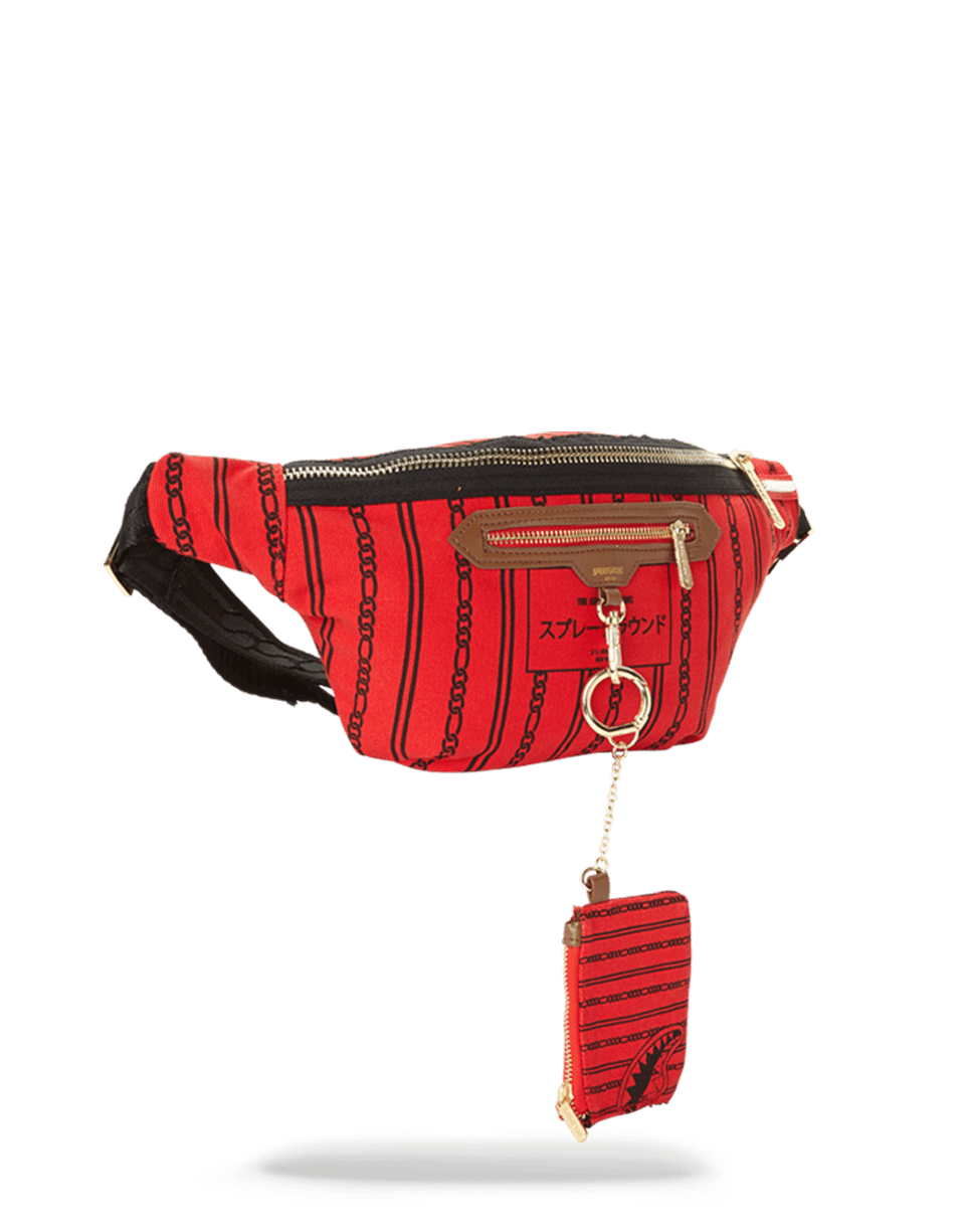 REVERSE SHARKS IN PARIS CROSSBODY (RED) - Image 3