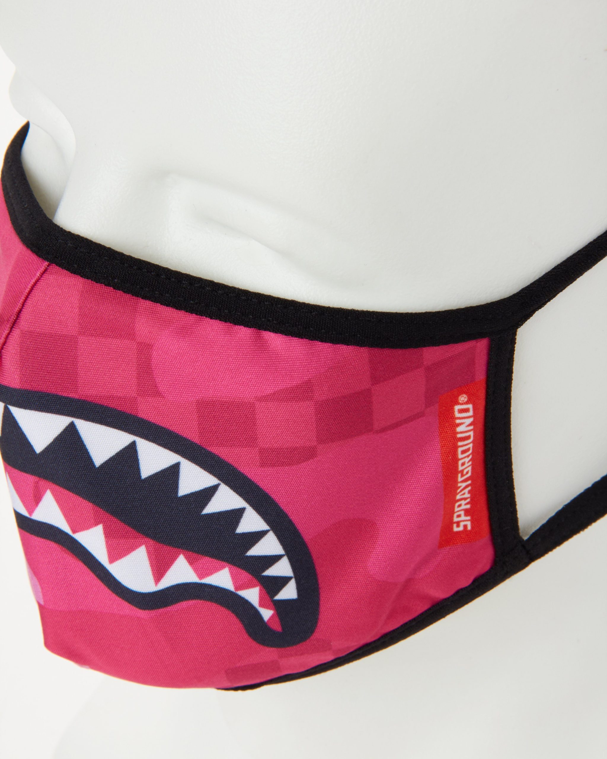 PINK ANIME SHARK FORM-FITTING MASK - Image 3