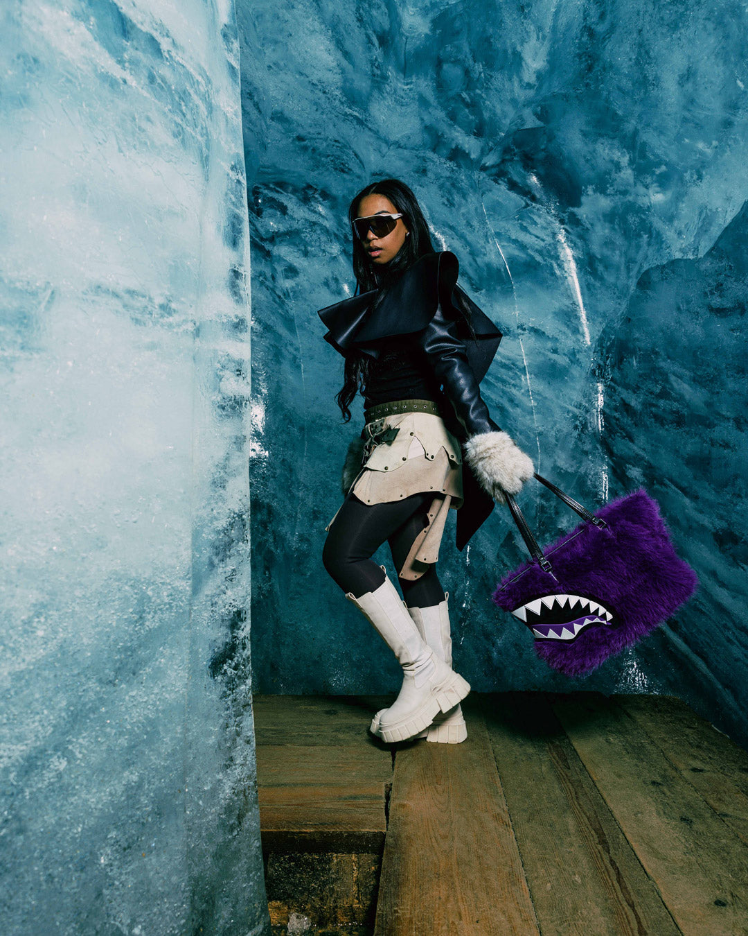 FURZILLA SHARK (PURP) TOTE - Image 8