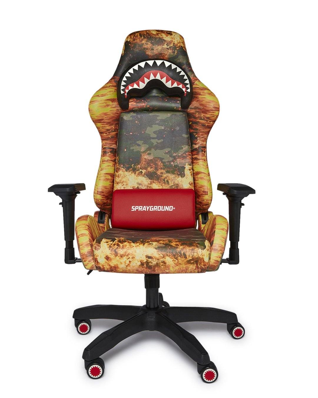 FIRE CAMO GAMING CHAIR ?C SUPER RARE
