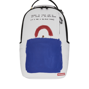 KEITH HARING BIG BLUE PURSE ART BACKPACK