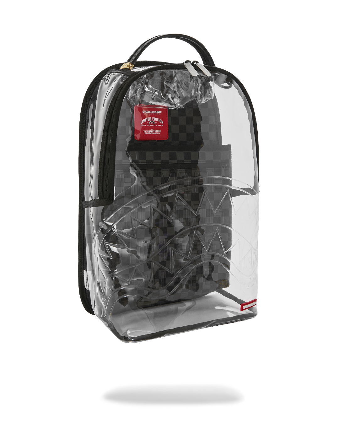 CLEAR DLX BACKPACK - CHECKED OUT (GRAY BLK CHECK) - Image 3