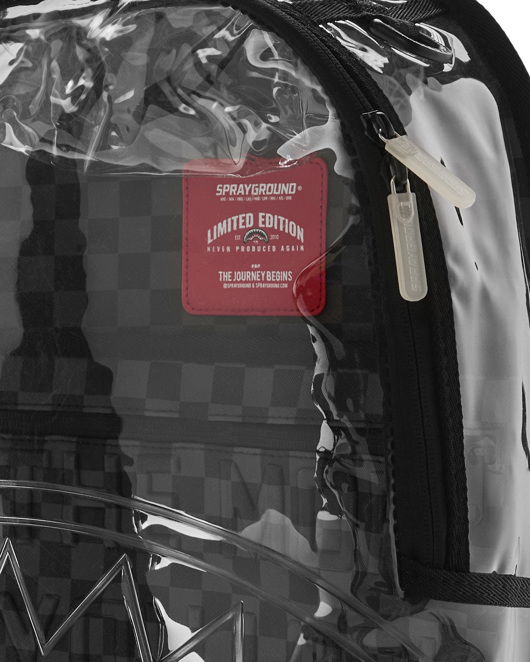 CLEAR DLX BACKPACK - CHECKED OUT (GRAY BLK CHECK) - Image 9