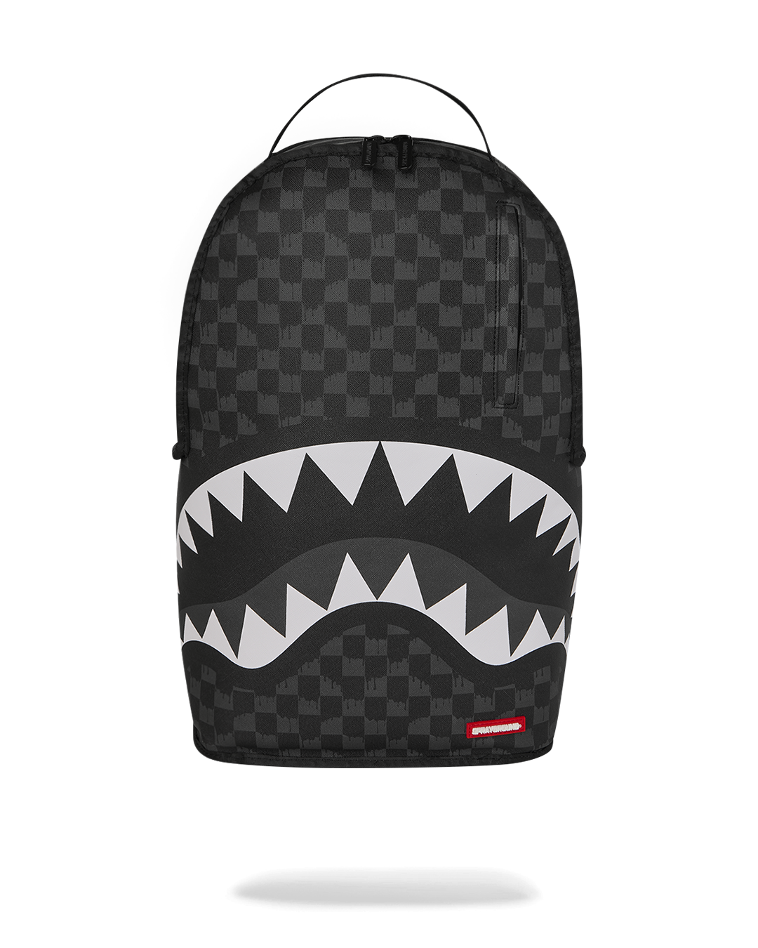 REVERSE MODE - PURPLE VELOUR TO BLACK CHECK BACKPACK - Image 2