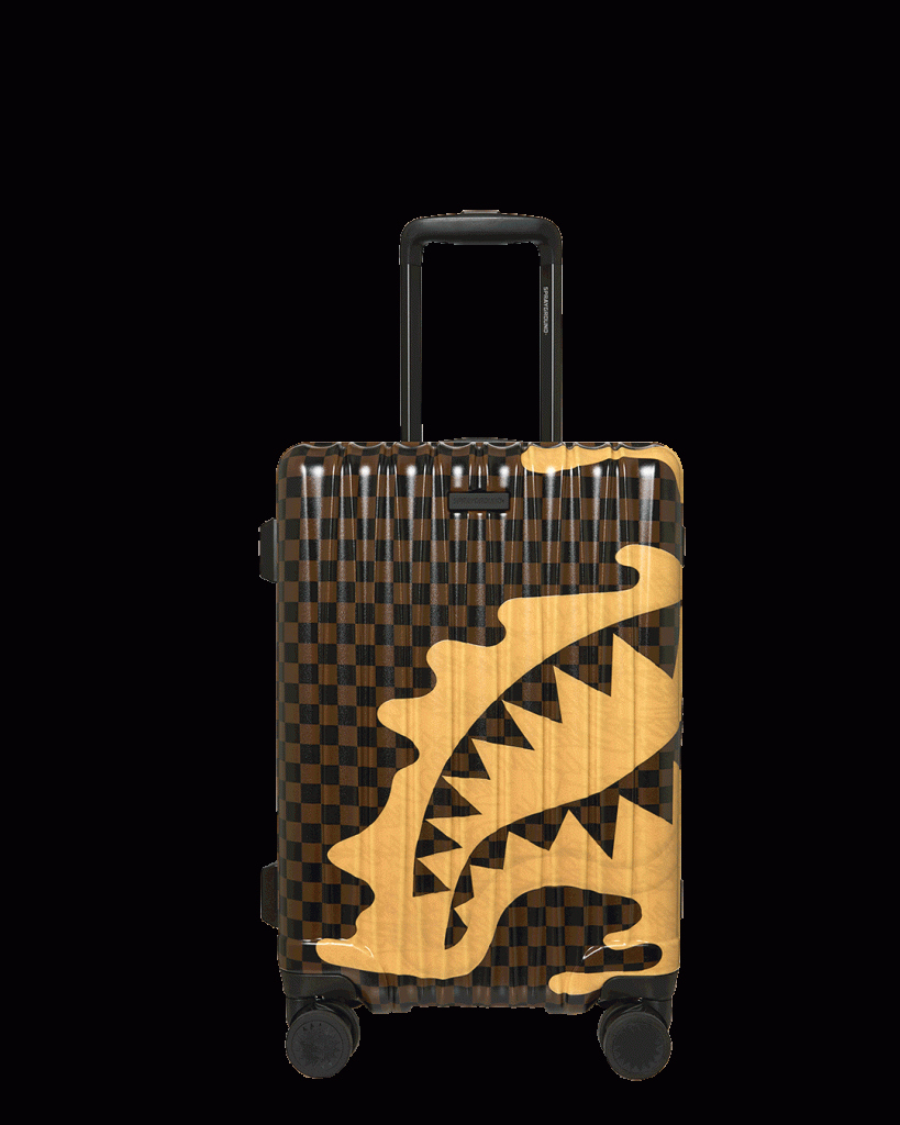 DESIGNER DRIP EFFECT CARRY-ON LUGGAGE