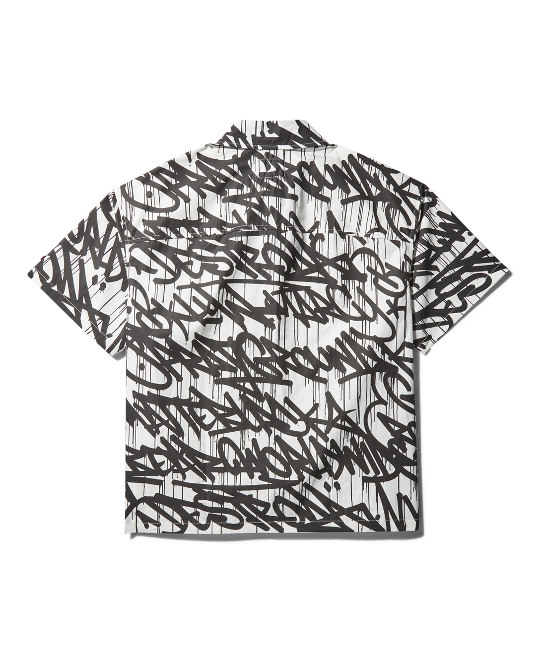 GRAFFITI SHORT SLEEVE BUTTON FRONT SHIRT - Image 2