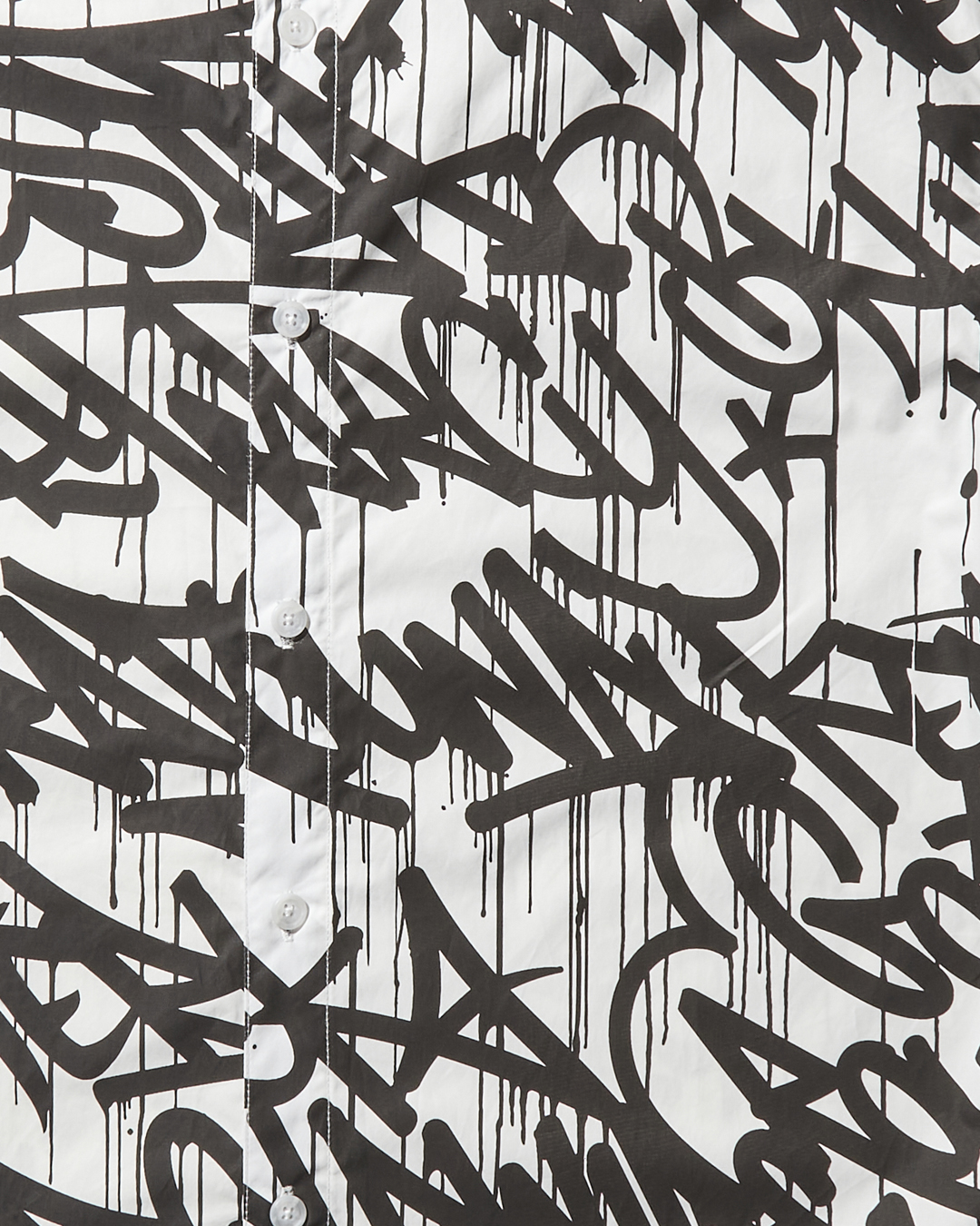 GRAFFITI SHORT SLEEVE BUTTON FRONT SHIRT - Image 3