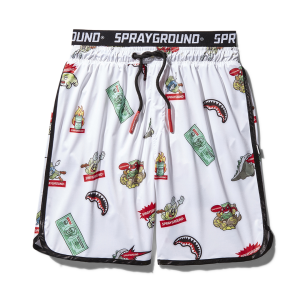 PATCH ALL-IN CORTO SWIM TRUNKS (WHITE)