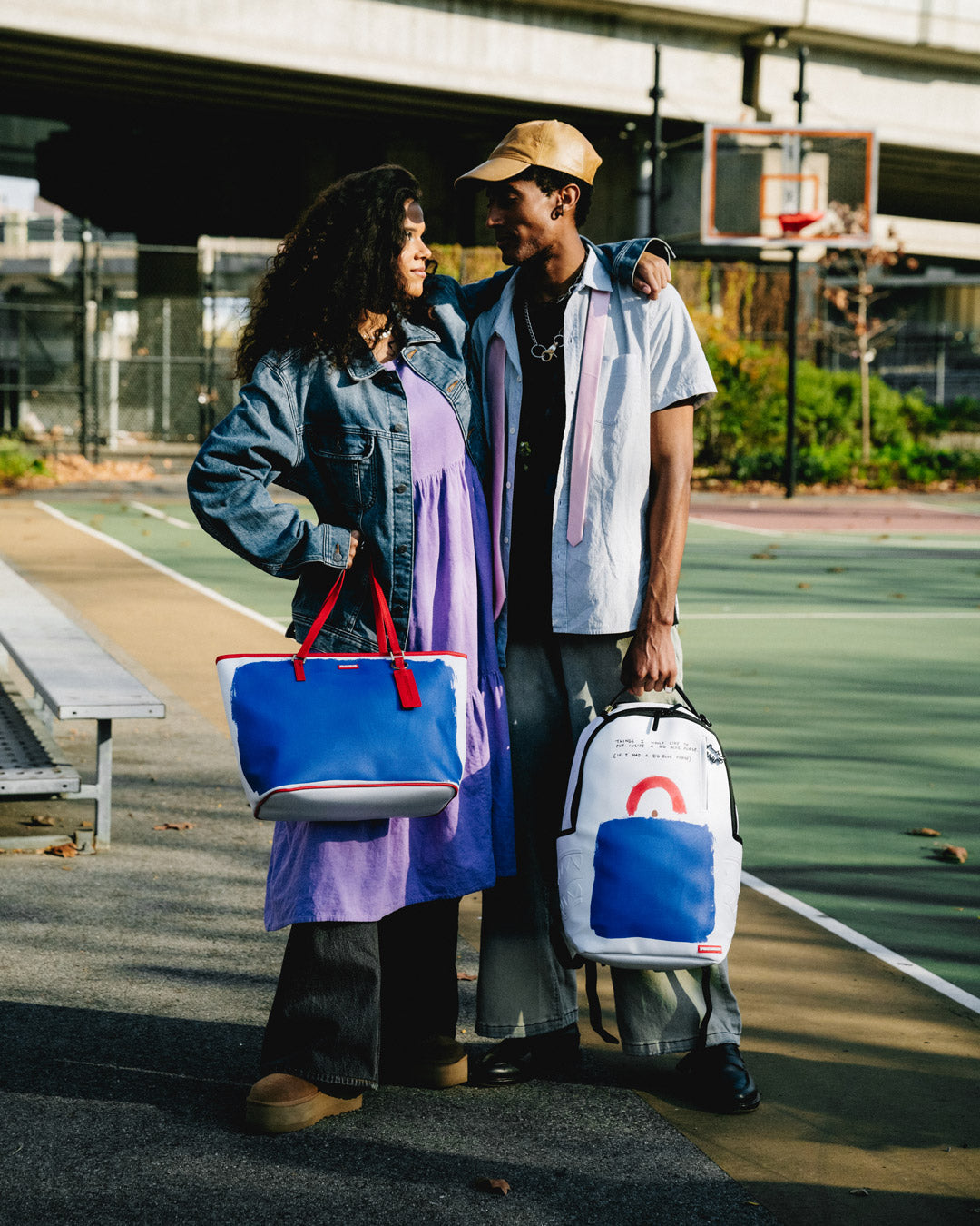 KEITH HARING THE BIG BLUE PURSE ART TOTE - Image 10