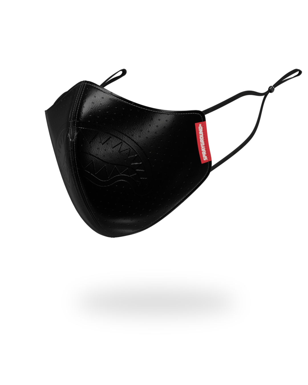 MIDNIGHT SHARK VEGAN LEATHER FACEMASK - Image 3