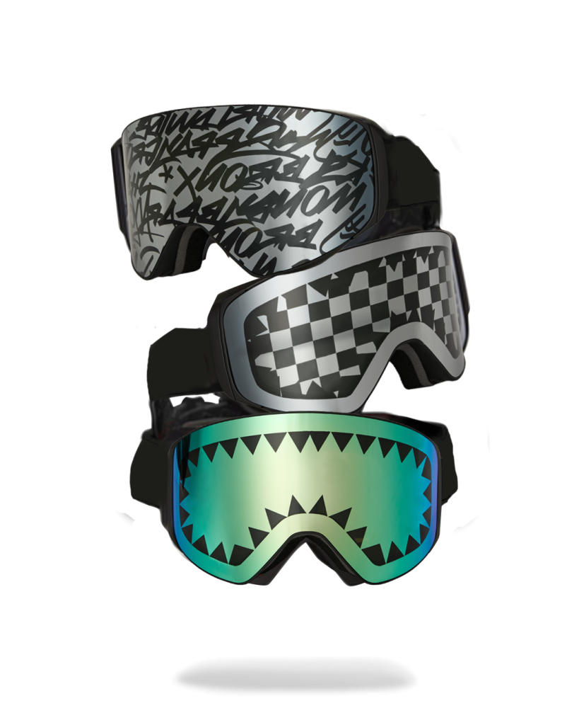 THE STREET MOUNTAIN SKI GOGGLES (INTERCHANGEABLE 3 LENSES)