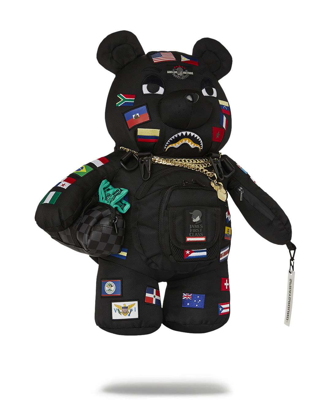 JAMES FIRST CLASS GLOBAL FLAGS MONEYBEAR BACKPACK - Image 3
