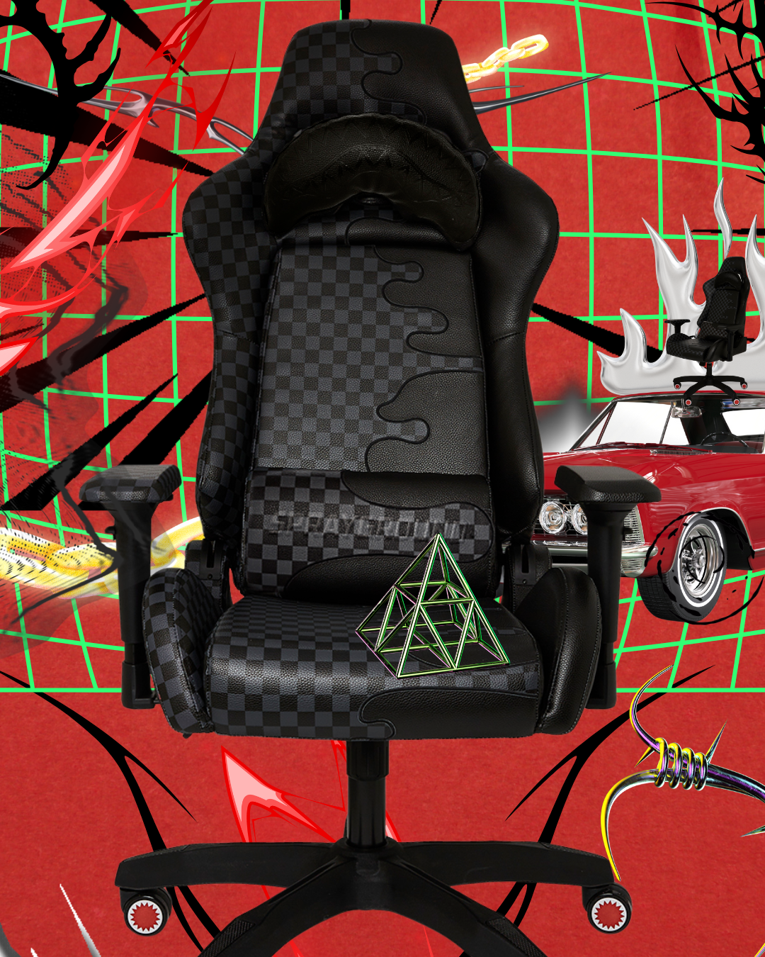 SPEED SHARK SIDE SWIPE GAMING CHAIR - Image 3